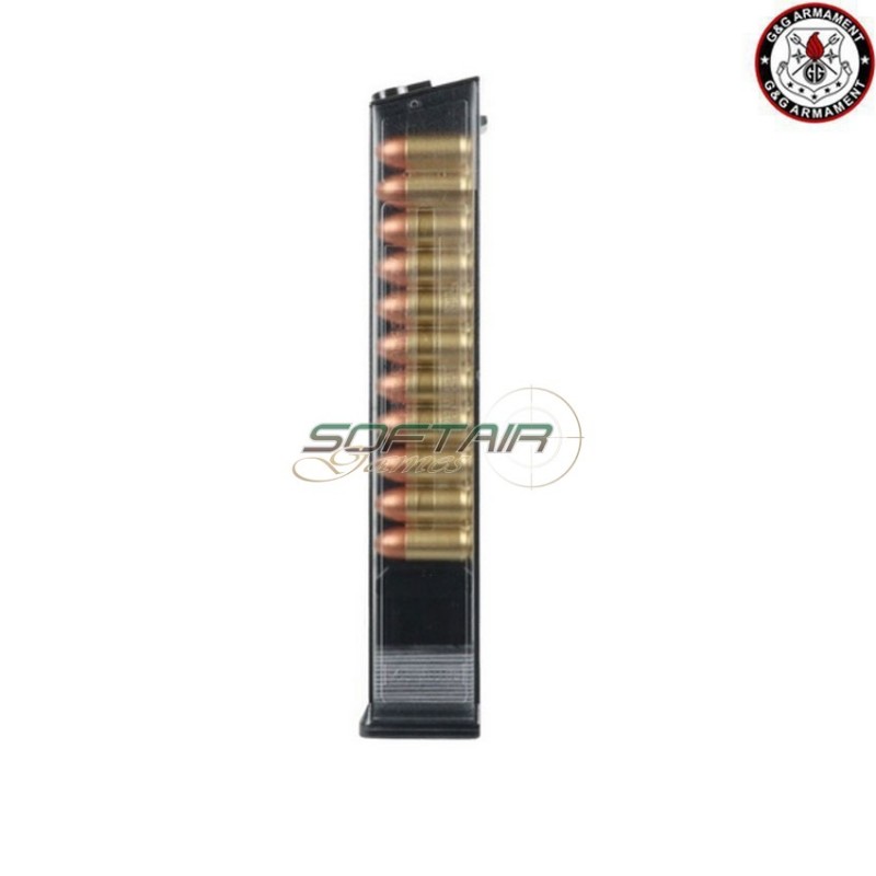 Caricatore monofilare c/dummy bullets 110bb black per PCC45 g&g (gg-08192)