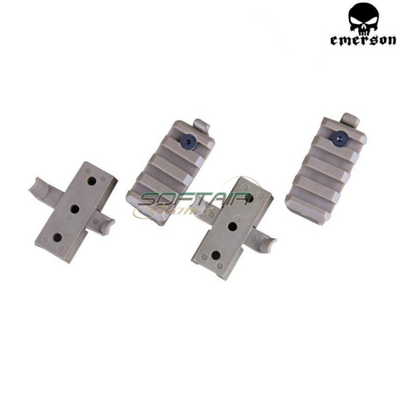 Kit rails dark earth for helmet emerson (em5669a)
