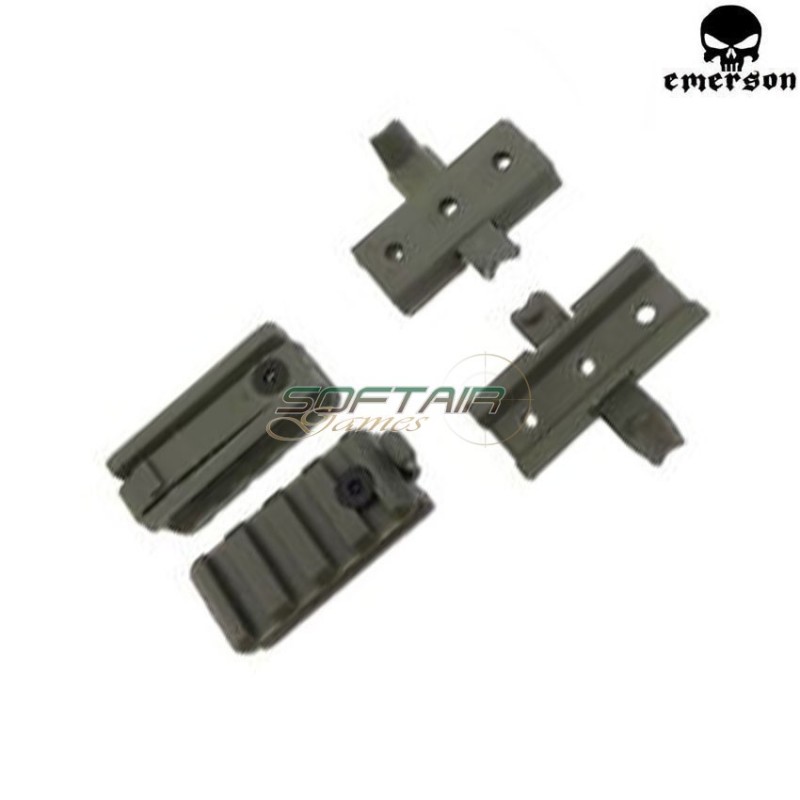 Kit slitte foliage green per elmetto emerson (em5669b)