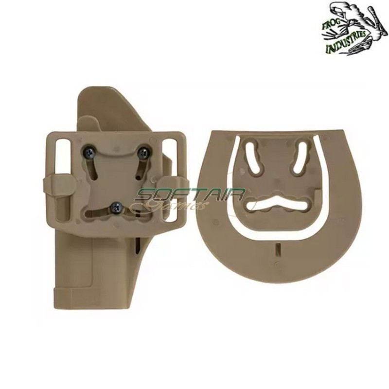 Fondina TAN quick-draw lock per glock serie frog industries® (fi-fbp2239-tan)