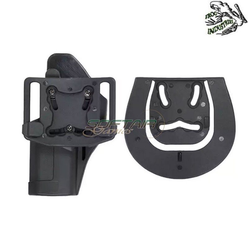 BLACK quick-draw lock holster for glock series frog industries® (fi-fbp2237-bk)