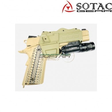 Fondina rigida grey 1911 per pistola con torcia/dot & senza sotac (sg-qt-002-gy)