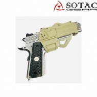 Fondina rigida grey 1911 per pistola con torcia/dot & senza sotac (sg-qt-002-gy)