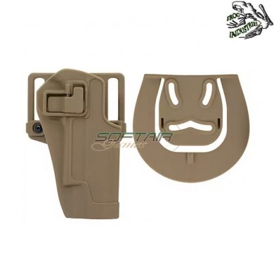 TAN quick-draw lock holster for 1911 series frog industries® (fi-fbp2240-tan)