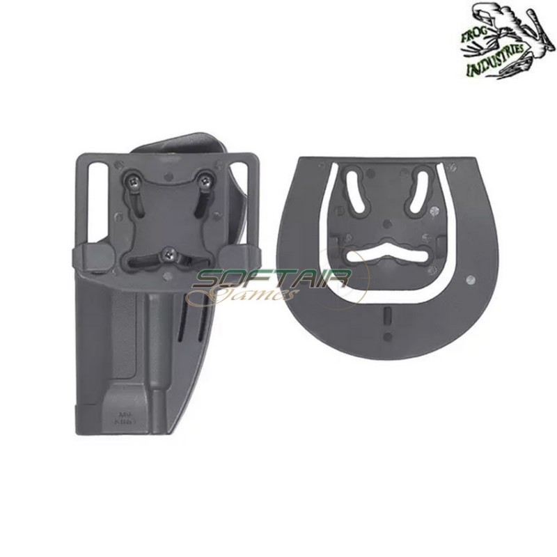 BLACK quick-draw lock holster for M9 series frog industries® (fi-fbp2243-bk)