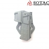 Fondina rigida grey 1911 per pistola con torcia/dot & senza sotac (sg-qt-002-gy)