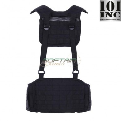 Cintura tattica MOLLE con spallacci BLACK 101 inc (inc-129781-bk)