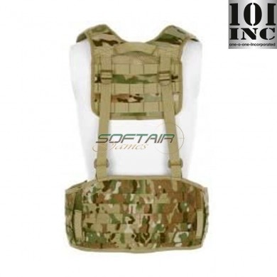 MOLLE tactical belt with suspenders MULTICAM 101 inc (inc-129781-mc)