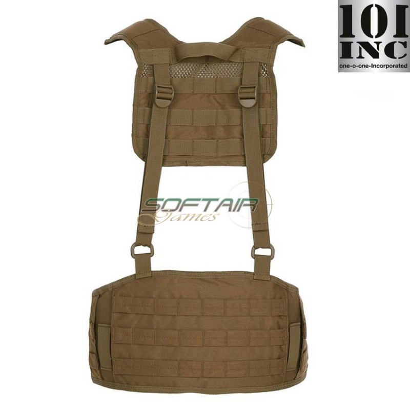 MOLLE tactical belt with suspenders COYOTE BROWN 101 inc (inc-129781-cb) MOLLE tactical belt with suspenders COYOTE BROWN 101 inc (inc-129781-cb)