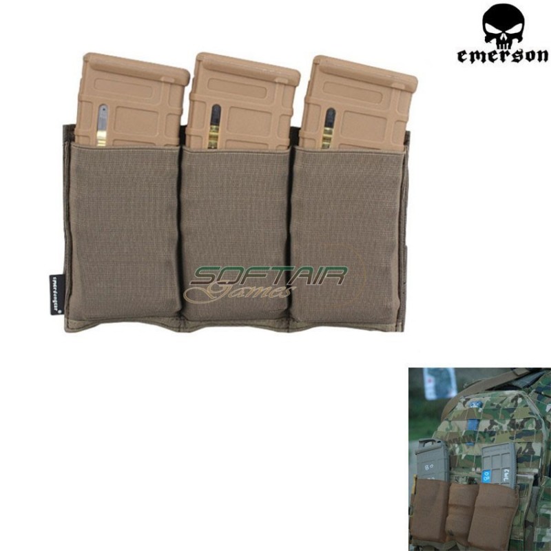 Triple Tactical Duty Gear Foliage Green Emerson (em2388fg)