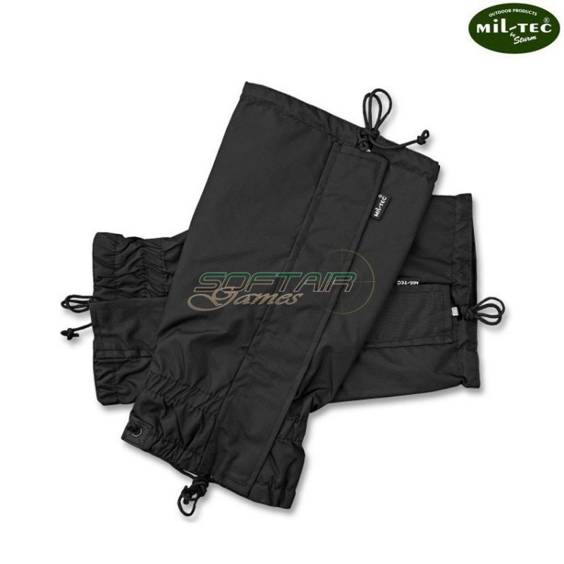 Black wet weather gaiters mil-tec (12905002)