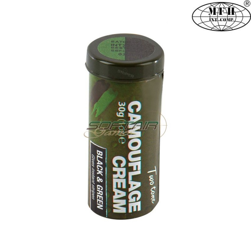 Camo stick 30gr black/green for face mfh (1345)
