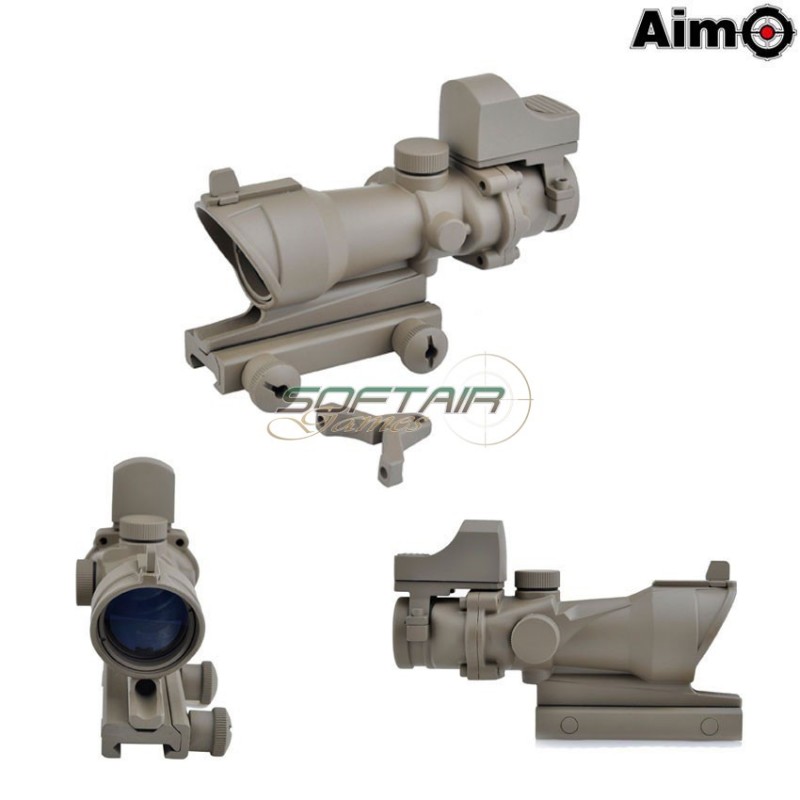 Acog 4x32 + Mini Red Dot Dark Earth Aim-o (ao5317-de)