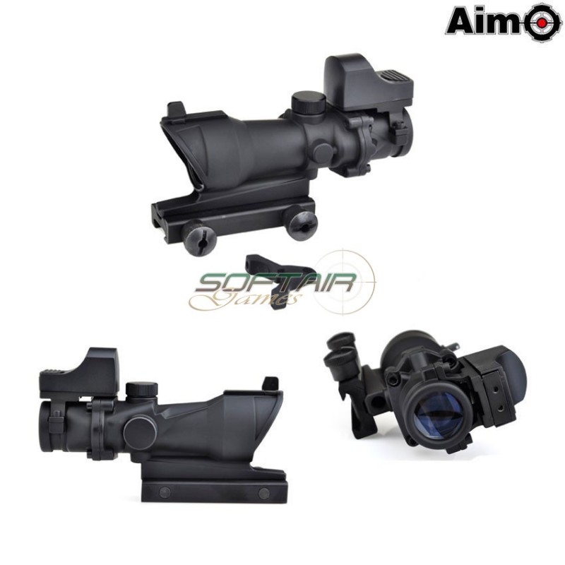Acog 4x32 + Mini Red Dot Black Aim-o (ao5317-bk)