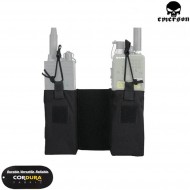 Set Radio/mag Pouch Jpc BLACK Emerson (em8333bk)