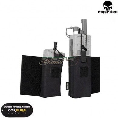 Set Radio/mag Pouch Jpc BLACK Emerson (em8333bk)
