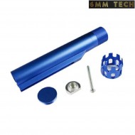 Tubo calcio CUSTOM AEG M4/M16 cnc alluminio blue 6MM TECH (6mmt-10-bl)