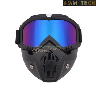 Speedsoft style BLACK mask COLORFUL lens 6MM TECH (6mmt-11-co)
