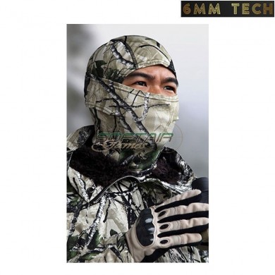 Balaclava NINJA new style striped DESERT 6MM TECH (6mmt-12-sd)