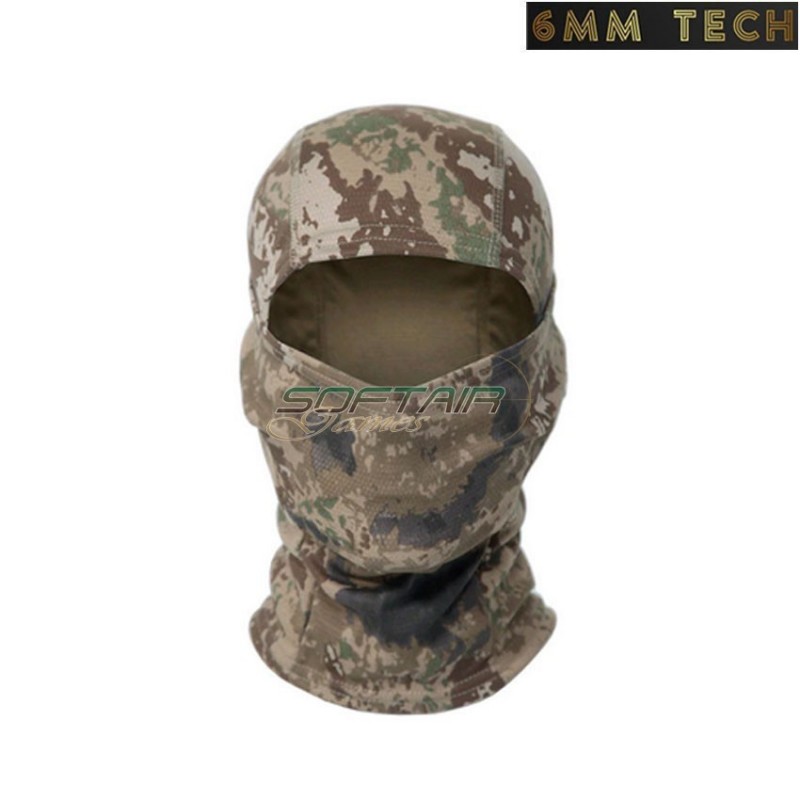 Balaclava NINJA new style striped DESERT 6MM TECH (6mmt-12-sd)