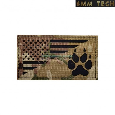 Embroidered patch Multicam IR USA BW 6MM TECH (6mmt-14-mc)