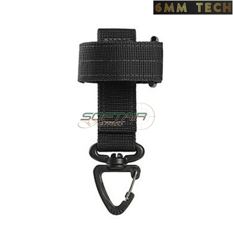 Gancio multiuso utility outdoor NERO 6MM TECH (6mmt-19-bk)