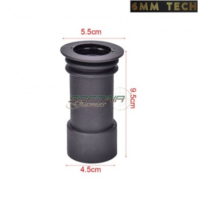 BLACK rubberized extension for scope type 1 6MM TECH (6mmt-20-bk)
