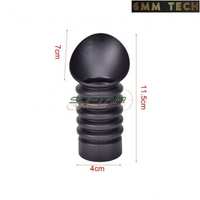 BLACK rubberized extension for scope type 2 6MM TECH (6mmt-21-bk)