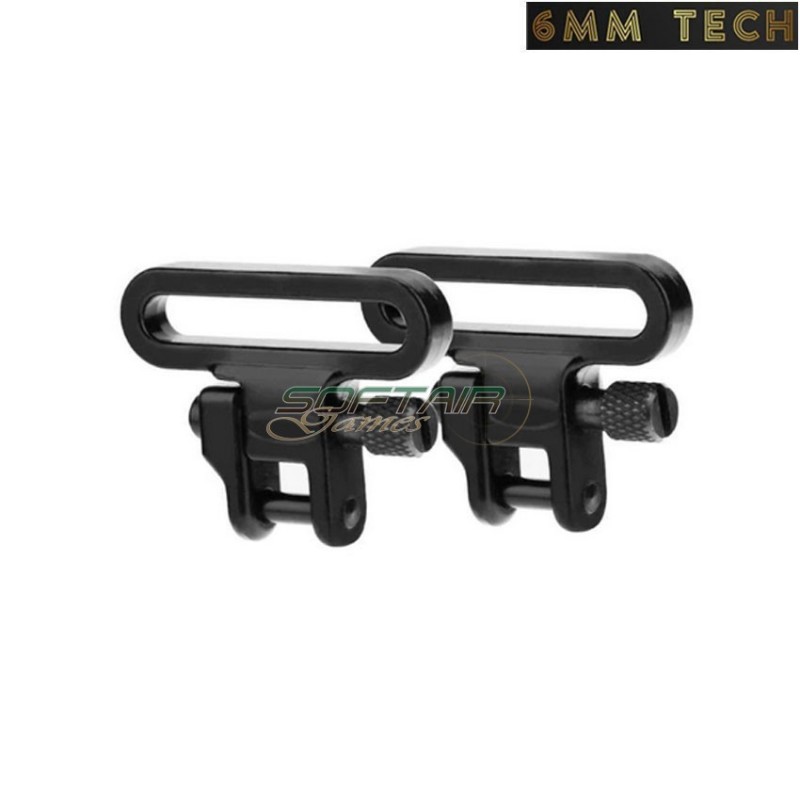 Set of 2 black sling rings for sniper/carbine 6MM TECH (6mmt-23-bk) Set of 2 black sling rings for sniper/carbine 6MM TECH (6mmt-23-bk)