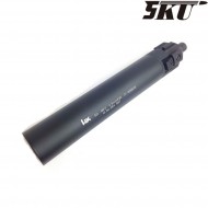 Silenziatore NERO con spegnifiamma 12mm CCW per MP7 5ku (5ku-84-2)