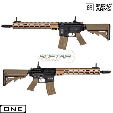 Electric rifle sa-a34-ht mk16 rail long half tan one™ carbine replica specna arms® (spe-01-027299)