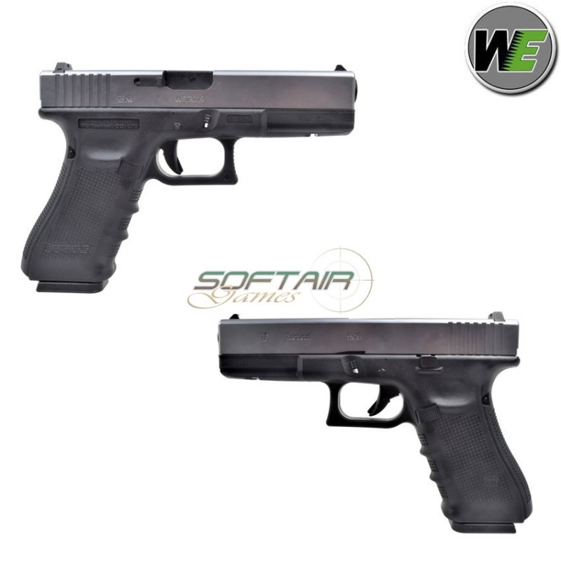 Gas Gbb Pistol G17 BLACK Gen.4 Silver Slide We (we-wg01b-sv)