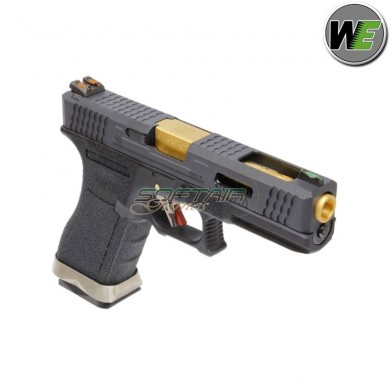 Pistola Gas G17 E Force Black Scarellante Black/gold We (we-wg01wet-1)