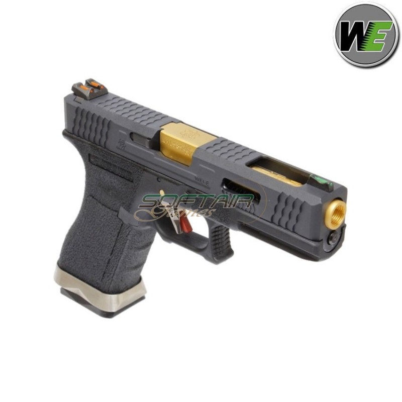 Pistola Gas G17 E Force Black Scarellante Black/gold We (we-wg01wet-1)