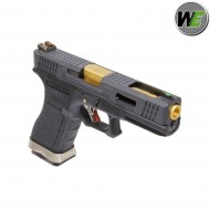 Gas Pistol G17 E Force Black Blowback Black/gold We (we-wg01wet-1)