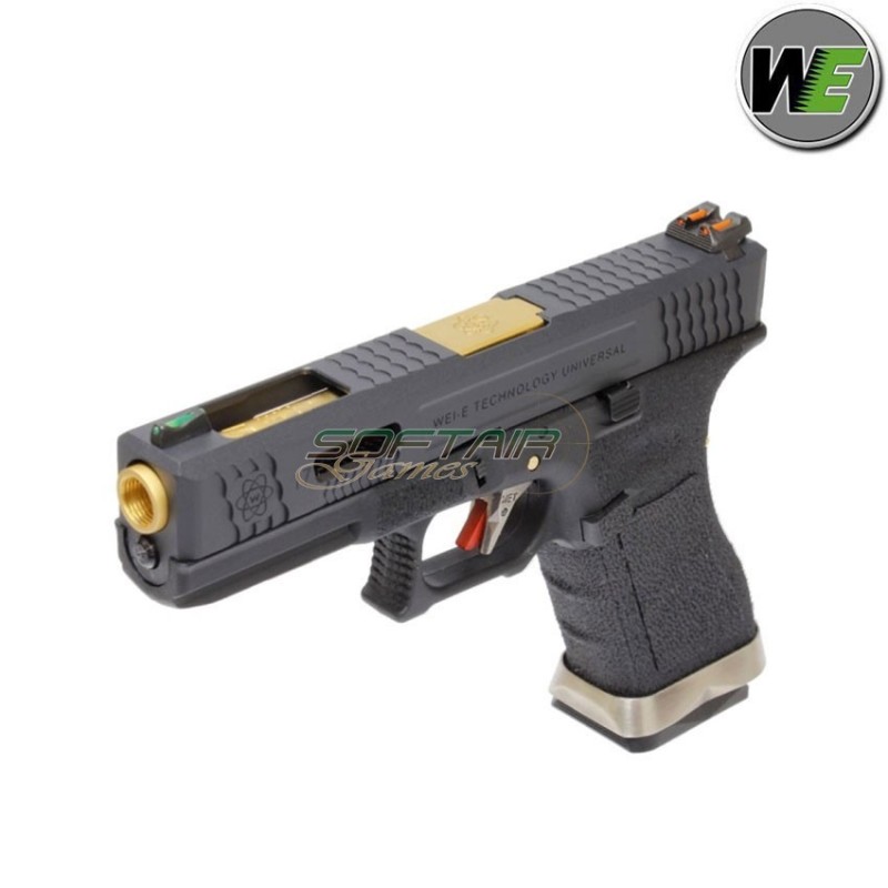 Gas Pistol G17 E Force Black Blowback Black/gold We (we-wg01wet-1)