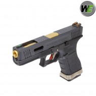 Gas Pistol G17 E Force Black Blowback Black/gold We (we-wg01wet-1)
