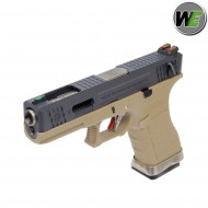 Gas Pistol G18 E Force Tan Blowback black/silver We (we-wg02wet-2) Gas Pistol G18 E Force Tan Blowback black/silver We (we-wg02wet-2)