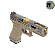 Pistola Gas G18 E Force Tan Scarellante silver/gold We (we-wg02wet-4)