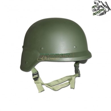 Elmetto in abs FRITZ style verde frog industries® (fi-m88-od)
