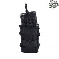 Double overlapped BLACK pouch for M4/M16 frog industries® (fi-2000-bk)