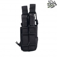 Double overlapped BLACK pouch for M4/M16 frog industries® (fi-2000-bk)