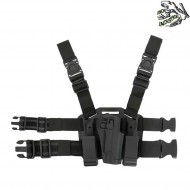 Fondina BLACK c/drop leg platform per 1911 serie frog industries® (fi-fbp2258-bk) Fondina BLACK c/drop leg platform per 1911 serie frog industries® (fi-fbp2258-bk)