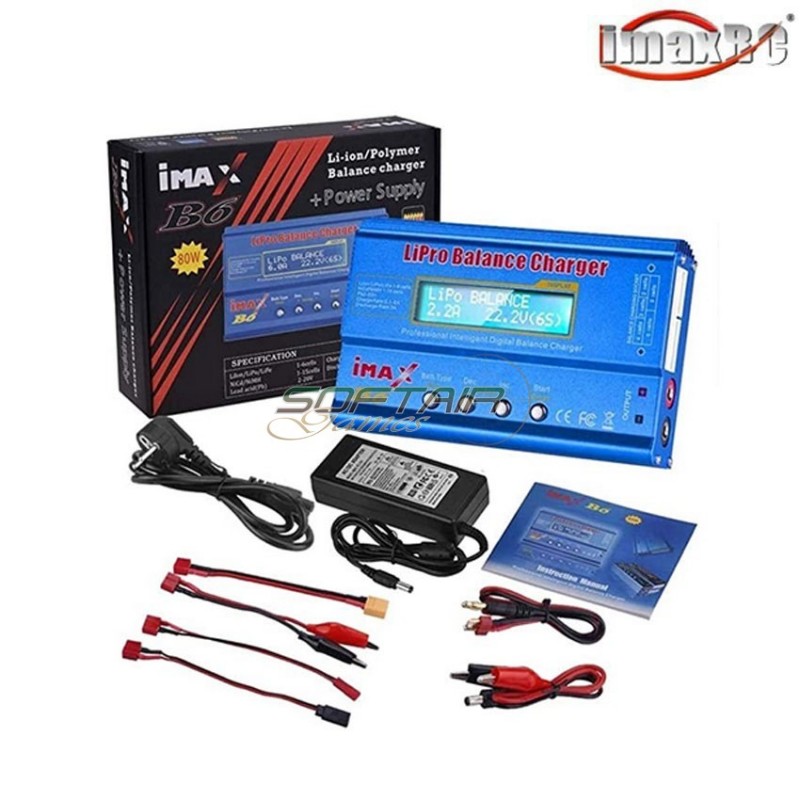 Caricabatterie B6 Lipo/NiMh/Li-Ion/Ni-CD Digital imaxrc (imaxrc-b6)