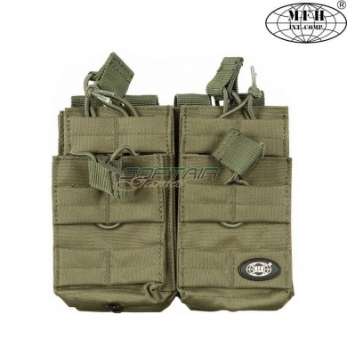 Double fast magazine pouch olive drab M4 4x mag mfh (30605b)