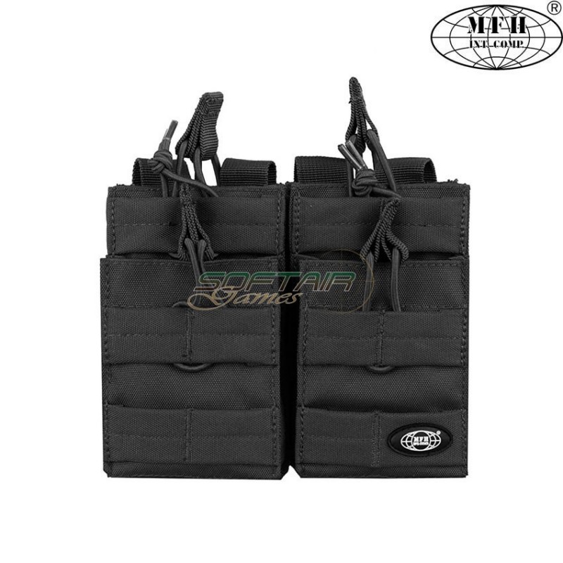 Double fast magazine pouch BLACK M4 4x mag mfh (30605a)