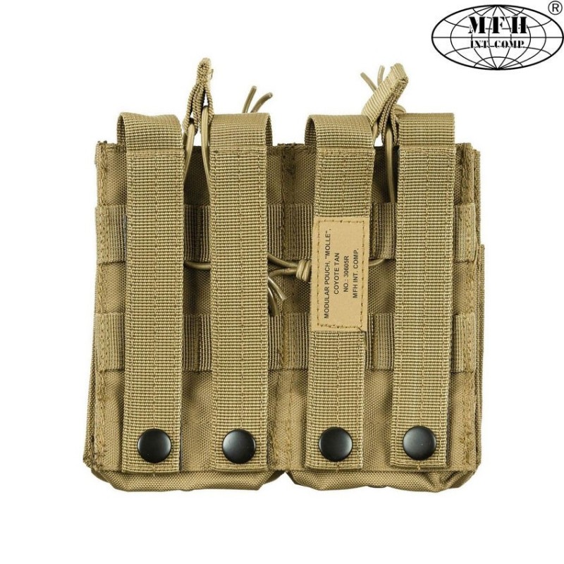 Double fast magazine pouch TAN M4 4x mag mfh (30605r)