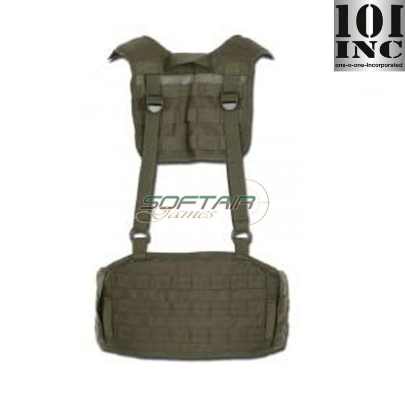 MOLLE tactical belt with suspenders OLIVE DRAB 101 inc (inc-129781-od)