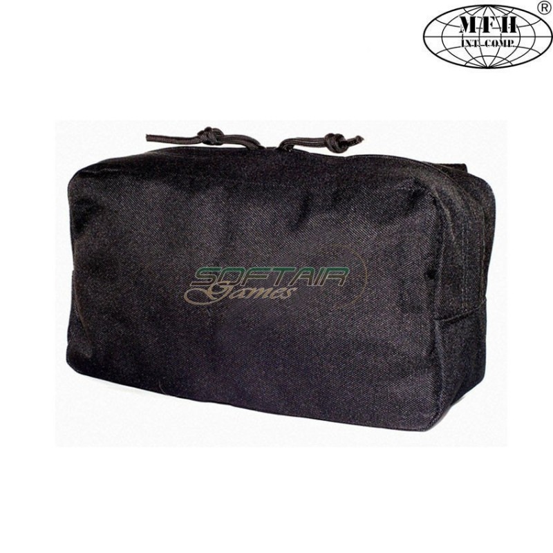 Utility pouch Zip-up BLACK mfh (30611a)