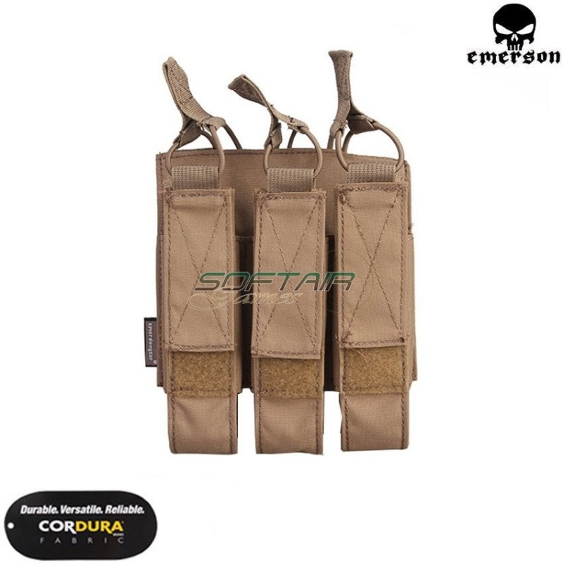 Tasca Tripla Fast Open Mp7 coyote brown Emerson (em6357cb)